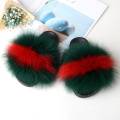 Women Warm Faux Fur Home Slippers Ladies Soft Plush Furry Female Open Toe Women's House Shoes Fashion Woman Slides